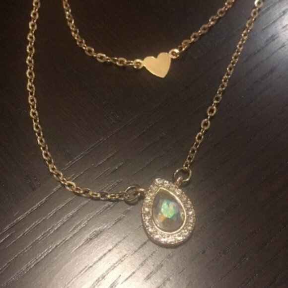 Multilayer star heart crystal necklace jewelry - Picture 6 of 7